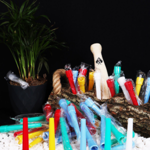 Colored Long Mouth Pipe